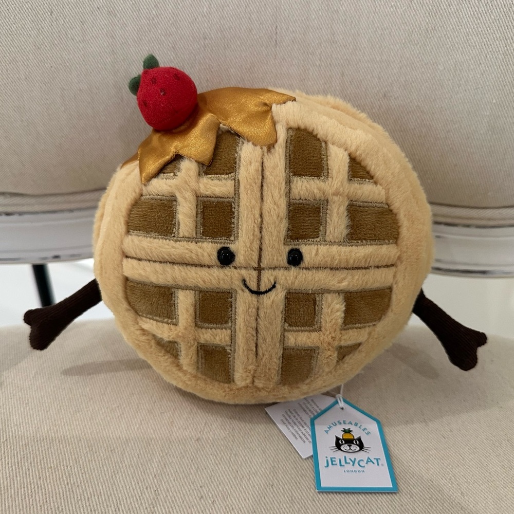 Jellycat NWT Amuseables Rene Waffle Authentic